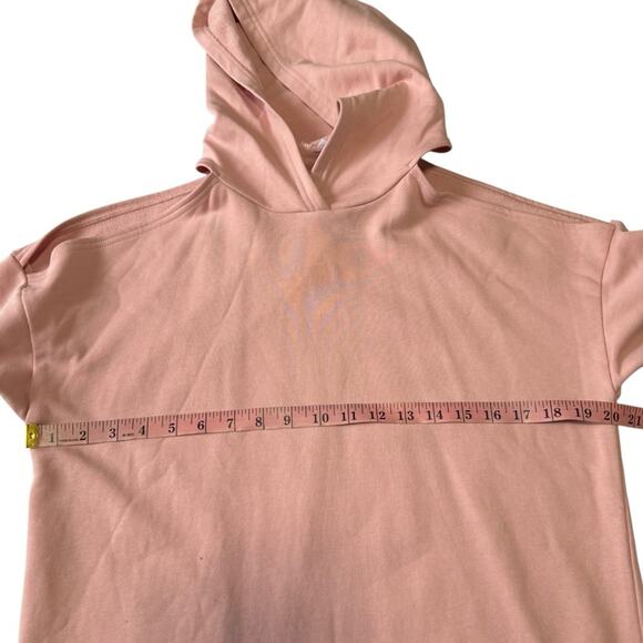 By The Way Delia Rose Pink Cold Shoulder Sweatshirt Hoodie Dress NWT - Picture 10 of 11